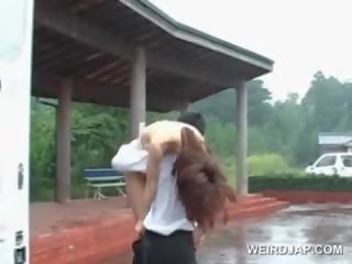 Gorące azjatyckie dorosły wideo wideo lalka cipka przybity psi na zewnątrz